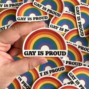 Gay is Proud Vinyl Sticker