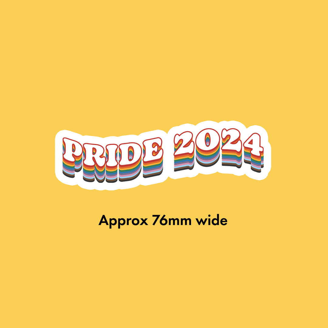 Pride 2024 Vinyl Sticker Queer Pride Sticker Rainbow & Co