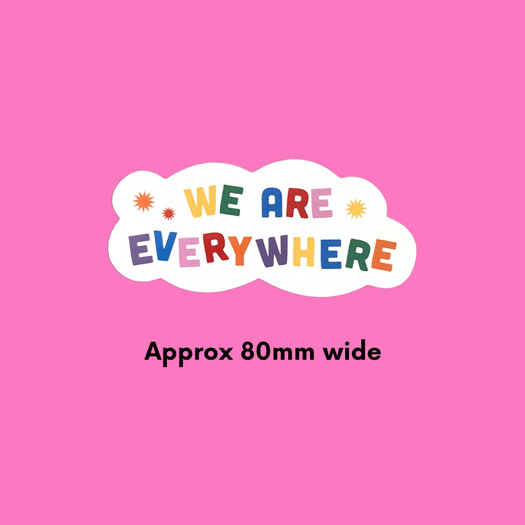 We Are Everywhere Vinyl Sticker Queer Pride Sticker Rainbow And Co