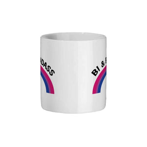 Bi & Badass Coffee Mug | Rainbow & Co
