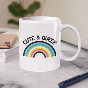 Queer Coffee Mug | Cute & Queer Mug | Rainbow & Co