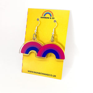 Bi Pride Earrings | Pride Jewellery | Rainbow & Co