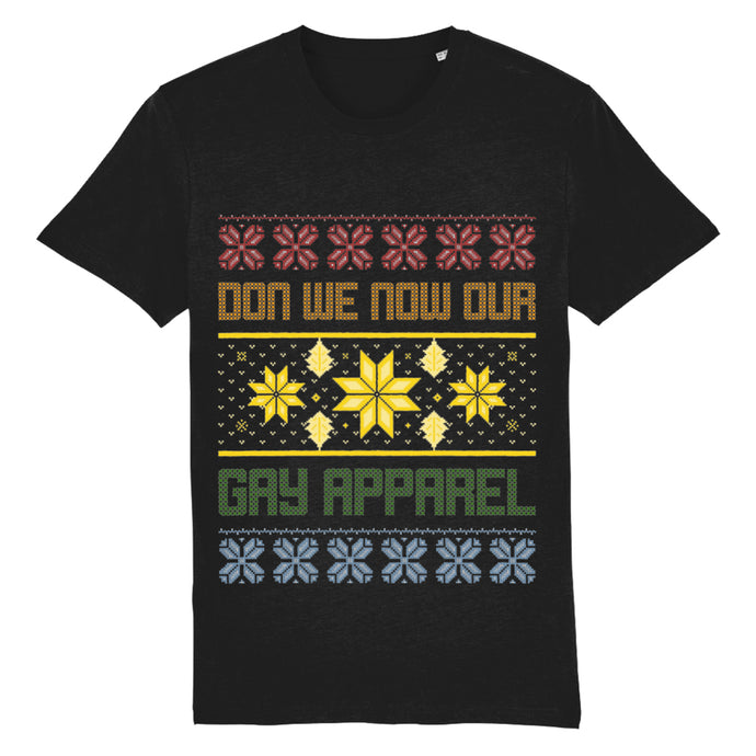 Gay Christmas T Shirt | Black | Rainbow & Co