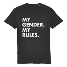 Load image into Gallery viewer, Trans Pride T Shirt | My Gender My Rules | Rainbow &amp; Co