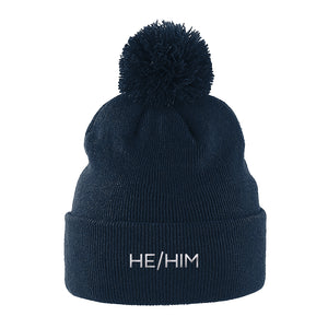 He Him Pronouns Hat | Navy | Rainbow & Co