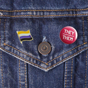 They/Them Pronoun Badge | Rainbow & Co