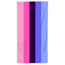 Load image into Gallery viewer, Omnisexual Flag Beach Towel | Rainbow &amp; Co