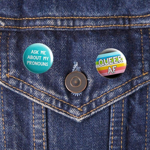 Queer AF Badge | Rainbow & Co