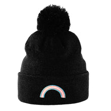 Load image into Gallery viewer, Trans Pride Beanie Hat | Rainbow &amp; Co