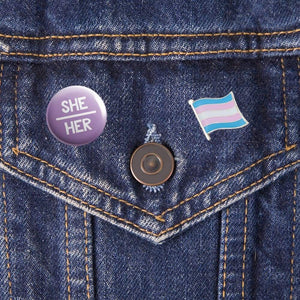 She/Her Pronoun Badge | Rainbow & Co