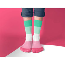 Load image into Gallery viewer, Abrosexual Pride Flag Tube Socks | Rainbow &amp; Co