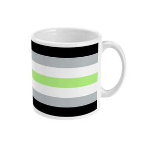 Agender Pride Flag Coffee Mug | Rainbow & Co