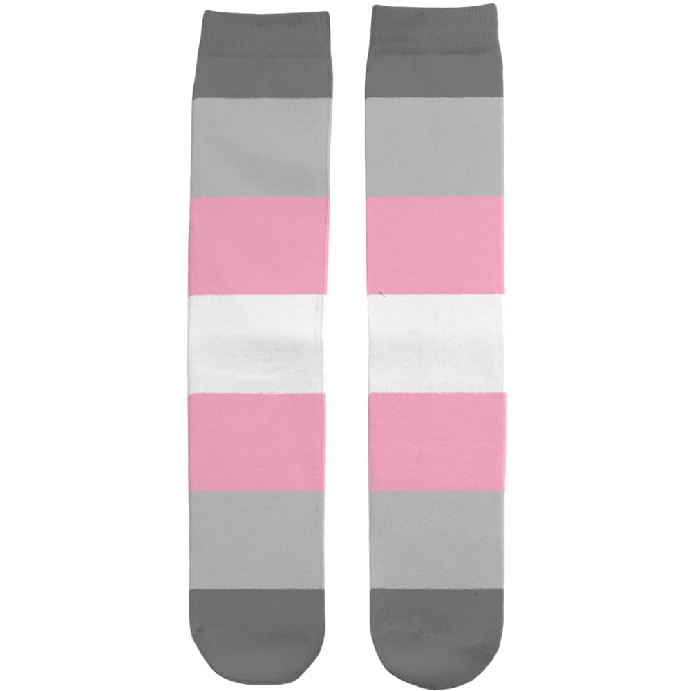 Demigirl Pride Flag Tube Socks | Rainbow & Co