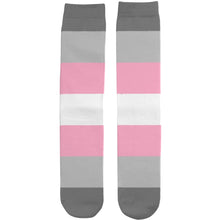Load image into Gallery viewer, Demigirl Pride Flag Tube Socks | Rainbow &amp; Co