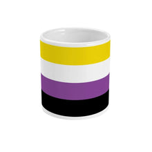 Load image into Gallery viewer, Non Binary Pride Flag Coffee Mug | Rainbow &amp; Co