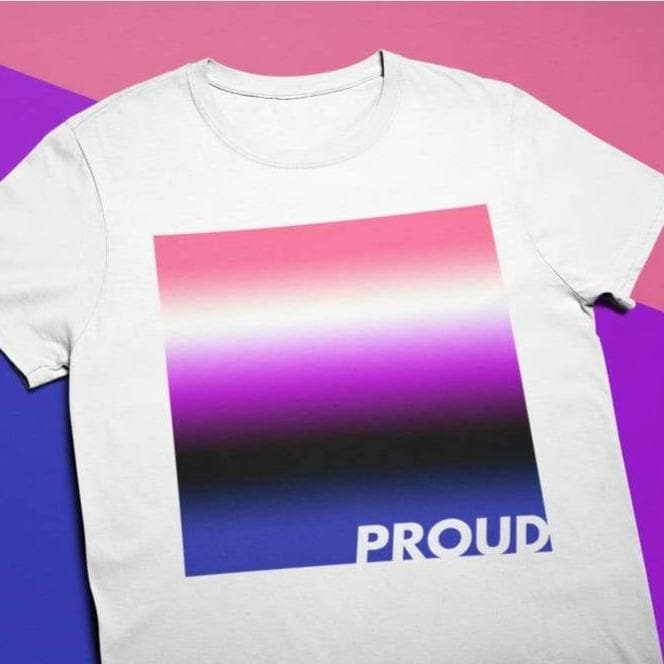 Proud Genderfluid T Shirt | Rainbow & Co