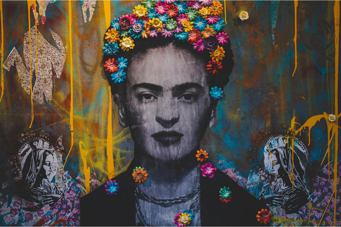 International Women's Day 2023 | Inspirational LGBTQ+ Women | Creative graffiti wall featuring a portrait of Frida Kahlo