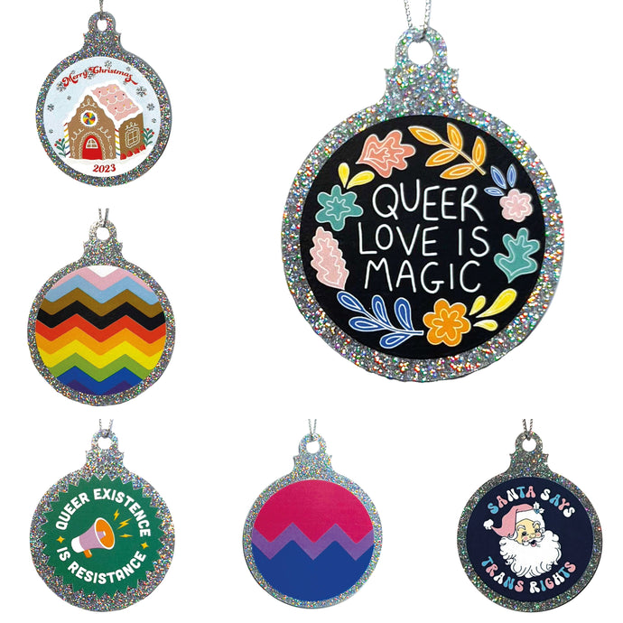 Mix & Match Pack of 6 Christmas Baubles