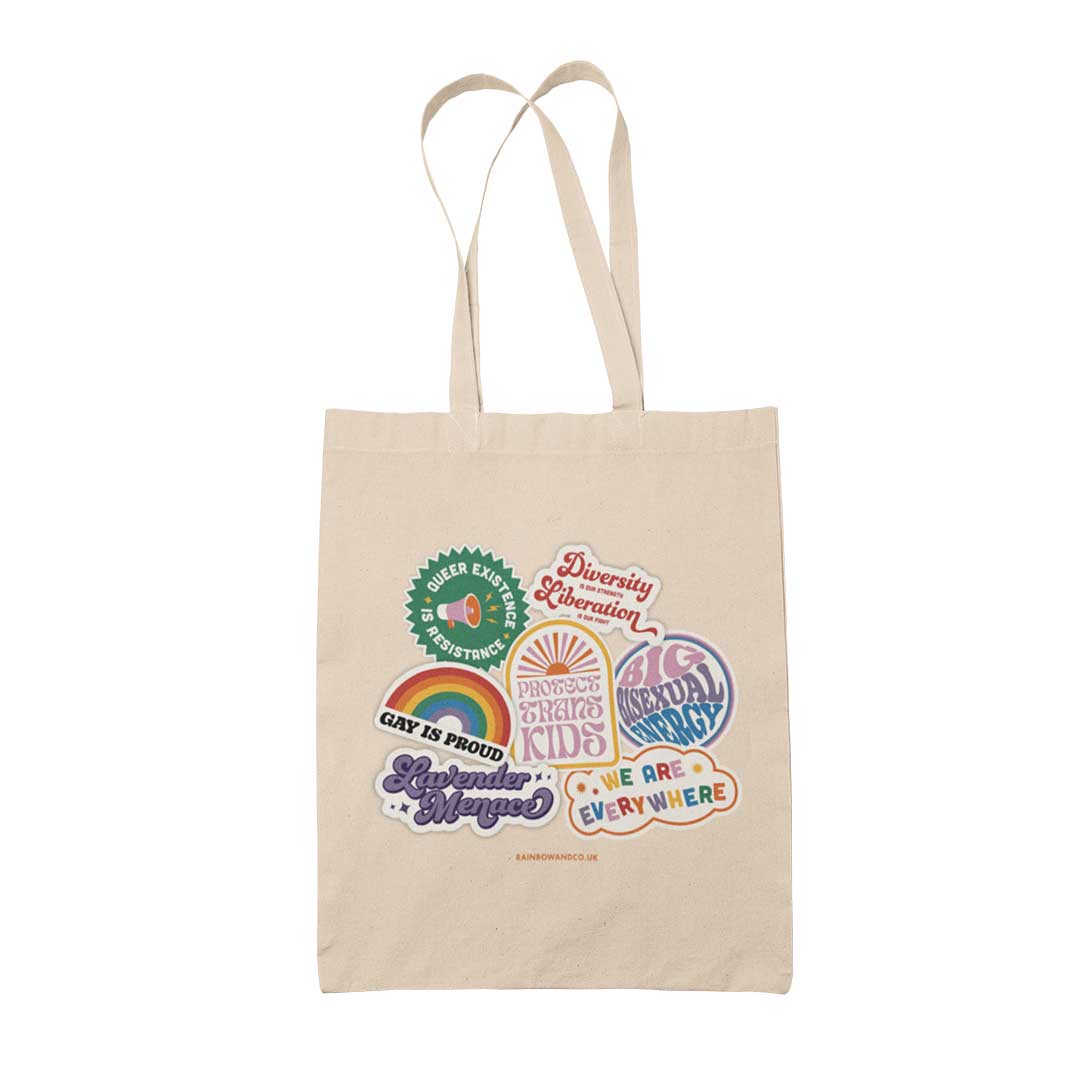 Queer Pride Slogans Tote Bag