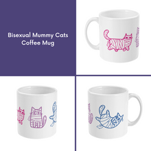 Load image into Gallery viewer, Subtle Pride Halloween Mummy Cats Coffee Mug