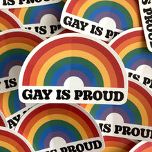 Load image into Gallery viewer, Gay is Proud Retro Pride Sticker