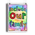 Include Our Family - Portrait Matte Art Print