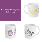 Subtle Pride Halloween Mummy Cats Coffee Mug