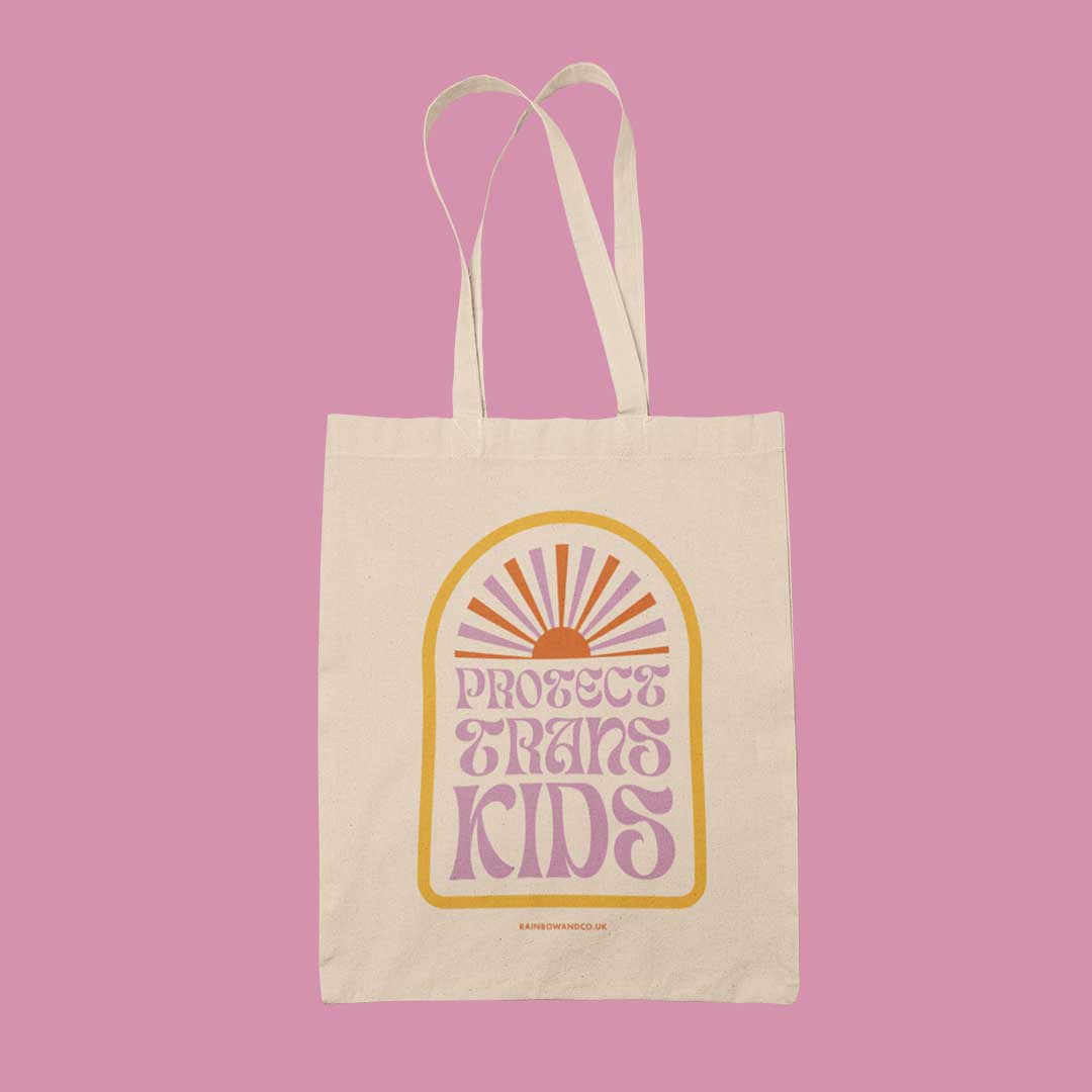 Protect Trans Kids Trans Pride Tote Bag