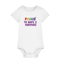 Proud To Have 2 Mummies - Pride Baby Bodysuit - White
