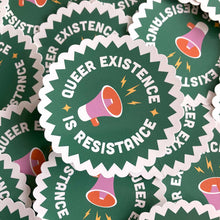 Load image into Gallery viewer, Queer Existence is Resistance Vinyl Sticker