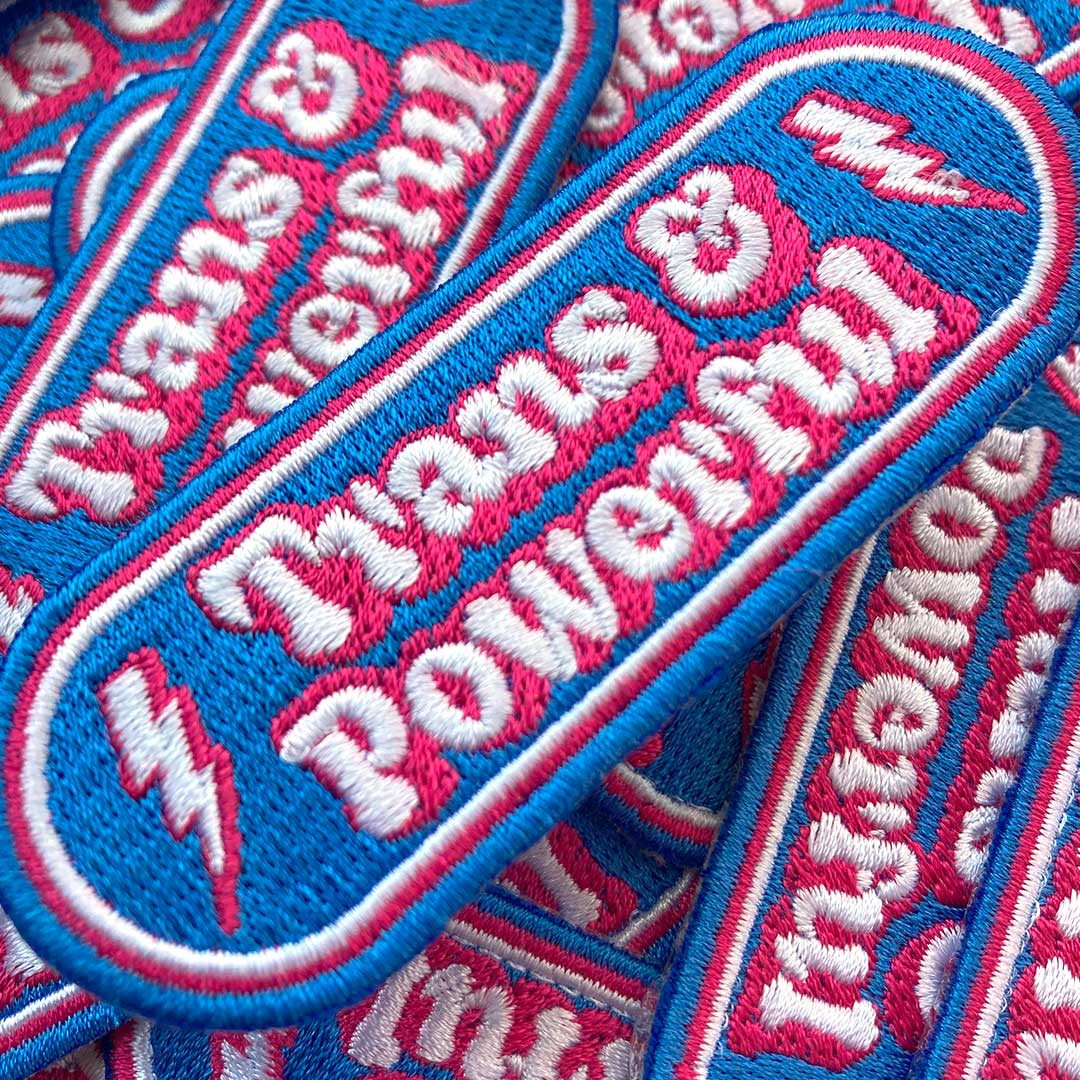 Trans & Powerful Iron On Patch Pride Accessory