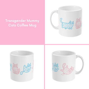 Subtle Pride Halloween Mummy Cats Coffee Mug