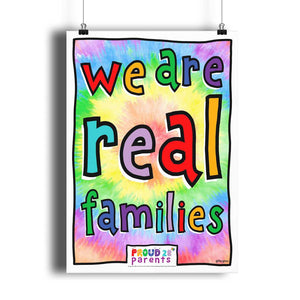 We Are Real Families - Portrait Matte Art Print