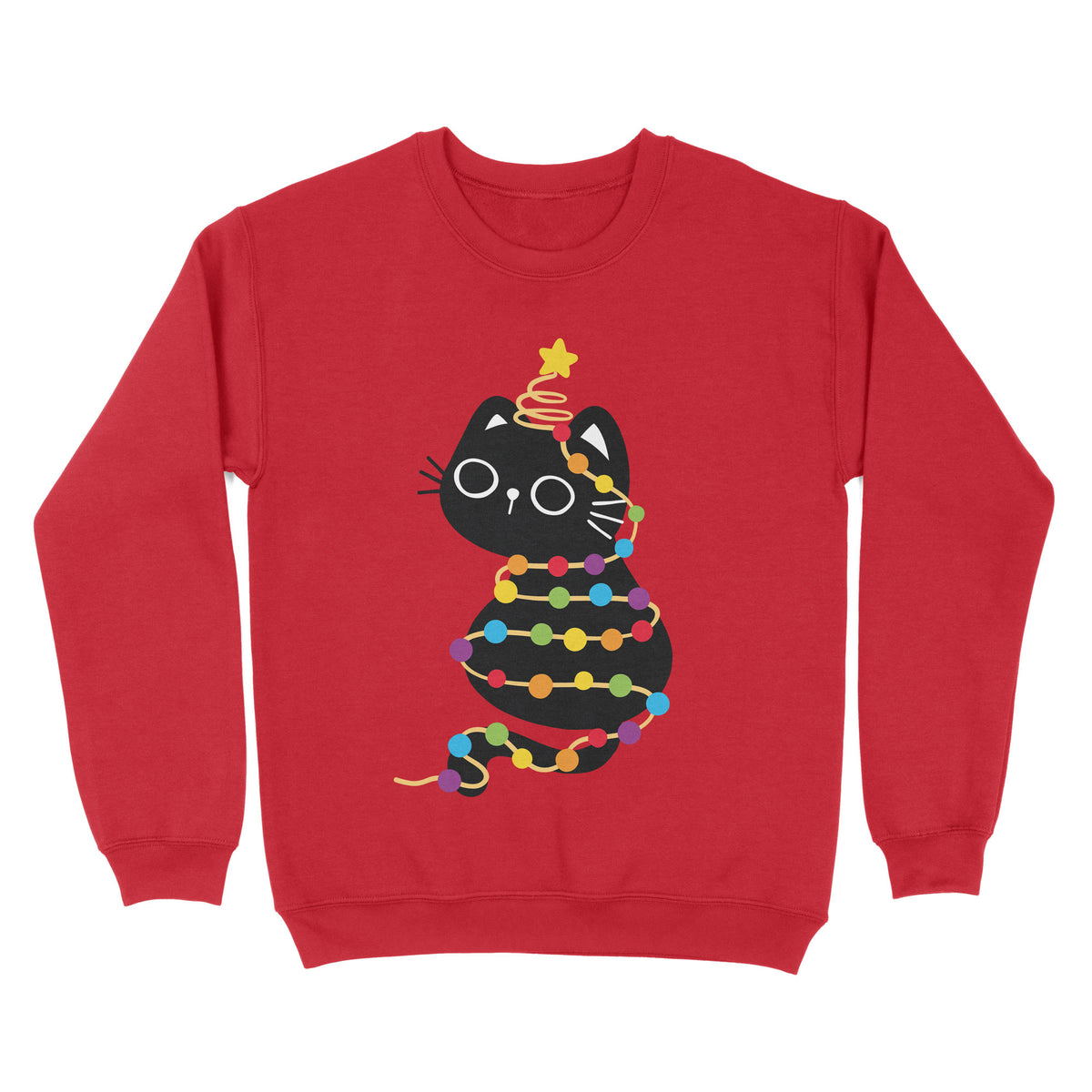 Rainbow Cat Christmas Jumper + FREE Matching Mug Bundle