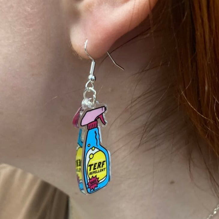 Anti TERF Earrings | Rainbow & Co