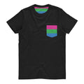 Polysexual Pride Flag Pocket T Shirt | Rainbow & Co