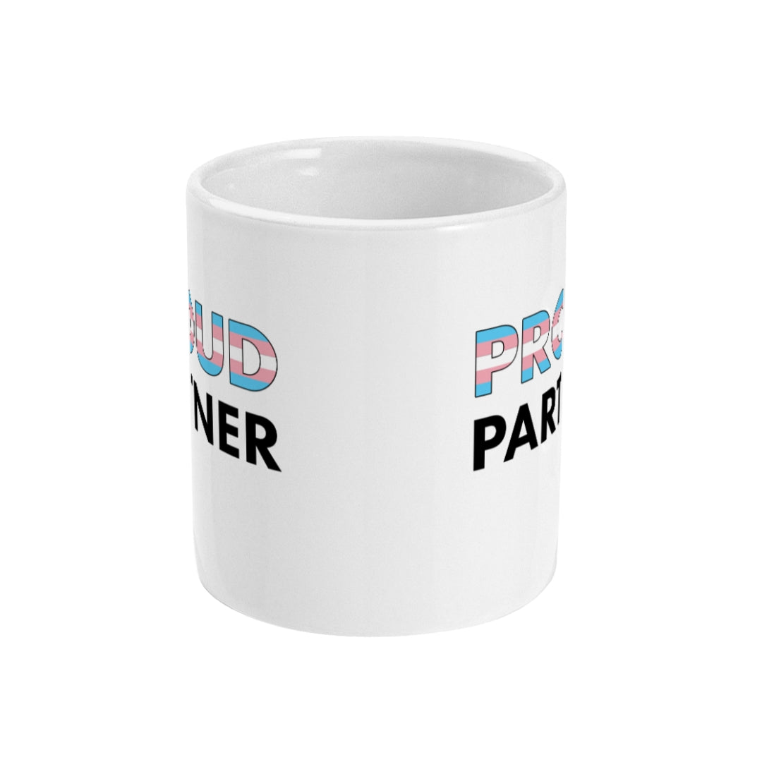 Proud Partner Transgender Flag Mug | Rainbow & Co