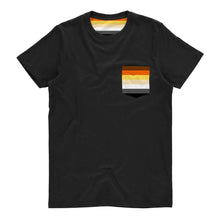 Load image into Gallery viewer, Bear Pride Flag Pocket T Shirt | Rainbow &amp; Co