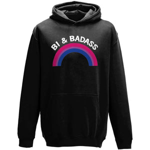 Bisexual Pride Hoodie | Bi & Badass | Rainbow & Co