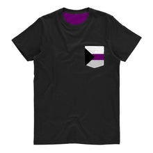 Load image into Gallery viewer, Demisexual Pride Flag Pocket T Shirt | Rainbow &amp; Co