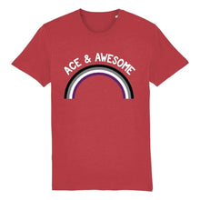 Load image into Gallery viewer, Asexual Pride Shirt | Ace &amp; Awesome T Shirt | Rainbow &amp; Co