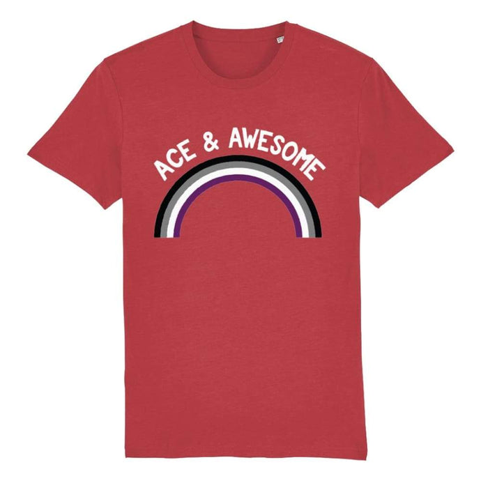 Asexual Pride Shirt | Ace & Awesome T Shirt | Rainbow & Co