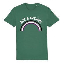 Load image into Gallery viewer, Asexual T Shirt | Ace &amp; Awesome | Rainbow &amp; Co