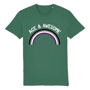 Asexual T Shirt | Ace & Awesome | Rainbow & Co