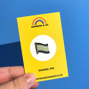 Agender Pride Pin | Rainbow & Co