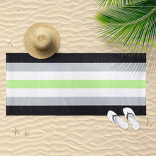 Load image into Gallery viewer, Agender Flag Beach Towel | Rainbow &amp; Co