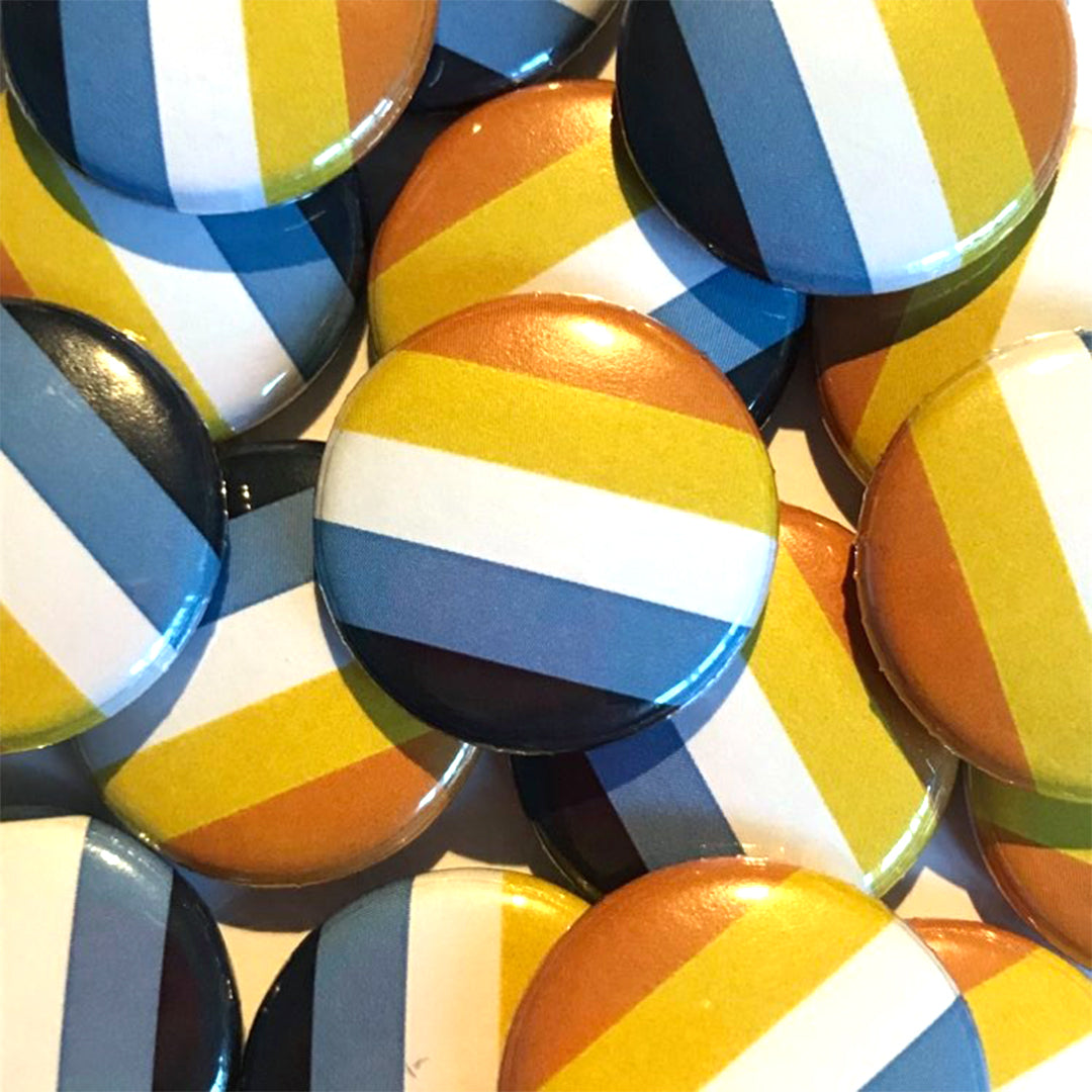 Aroace  Pride Flag Badge 25mm