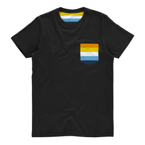 Aroace Pride Flag Pocket T Shirt | Rainbow & Co