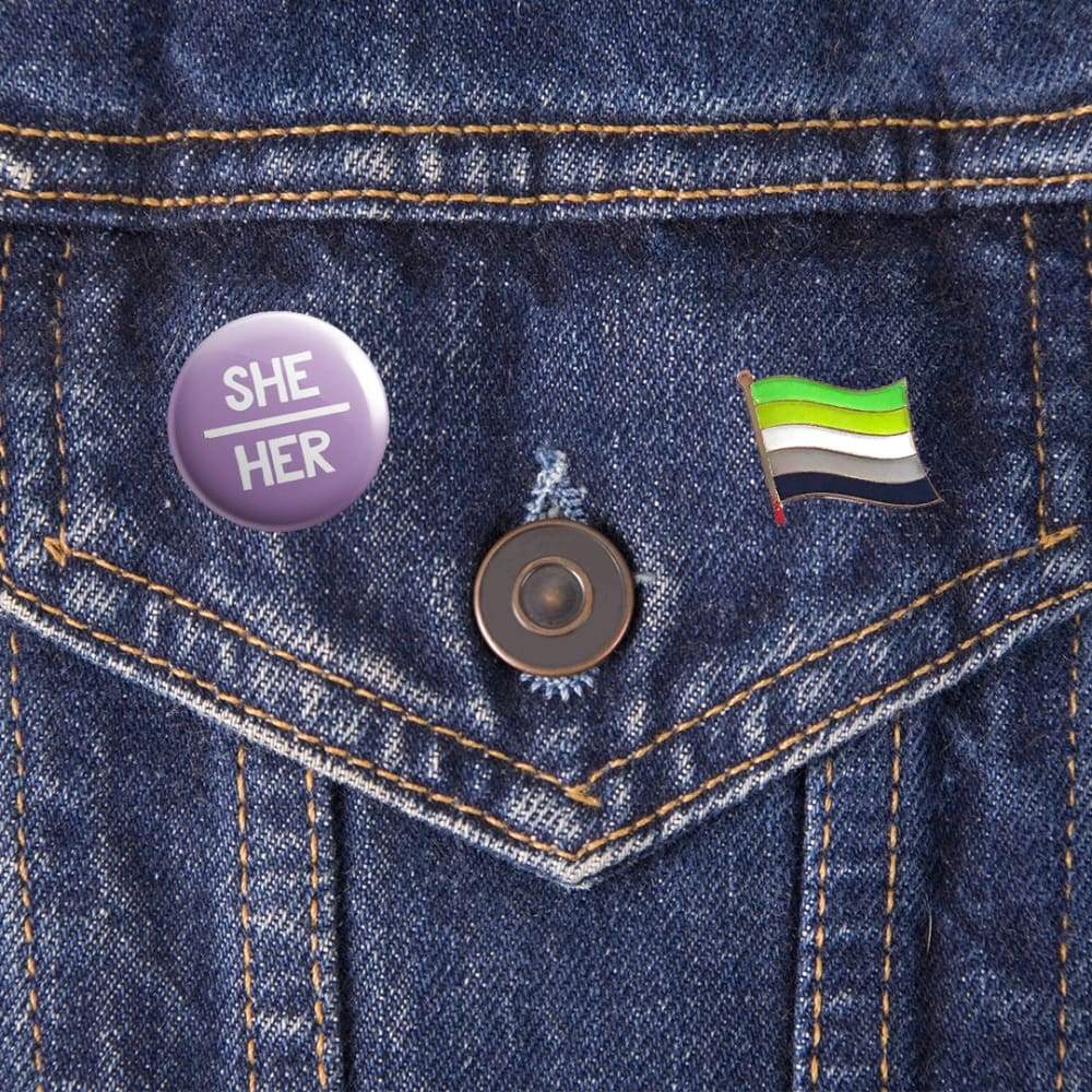 Aromantic Flag Pin | Rainbow & Co