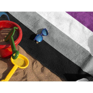 Asexual Flag Beach Towel | Rainbow & Co
